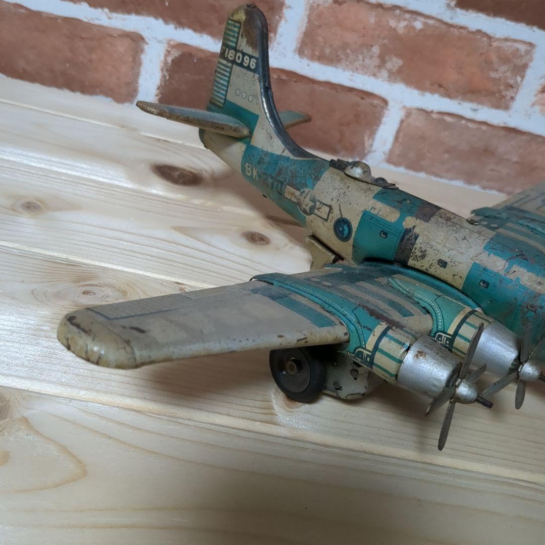 ブリキ 飛行機 プロペラ機 アンティーク ヴィンテージ